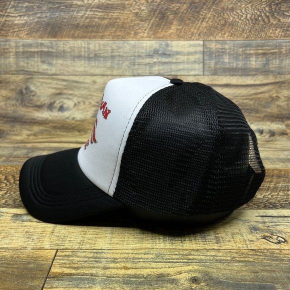 Less Than Jake Mens Trucker Hat Black Snapback Ska Punk Band Retro Logo Ball Cap - Picture 4 of 8